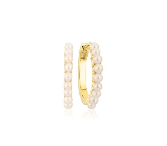 Helen Kirchhofer - Sif Jakobs Ellera Perla Grande Ohrringe - SJ-E2869-P-YG
