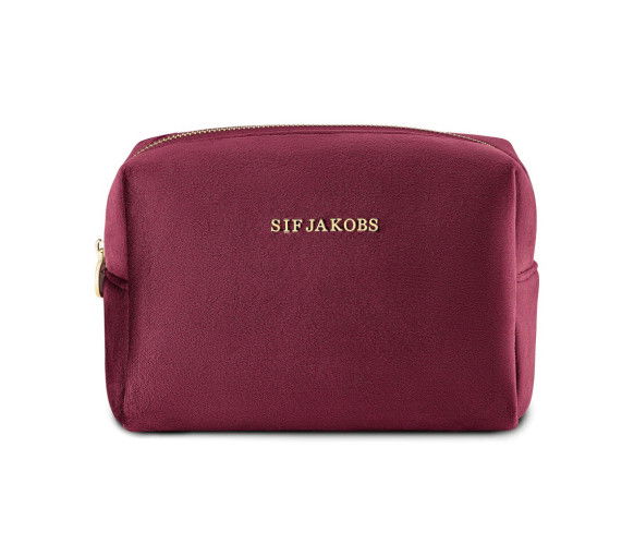 Sif Jakobs Cosmetic Bag Piccolo Burgundy - SJ-COSBAGBG-S