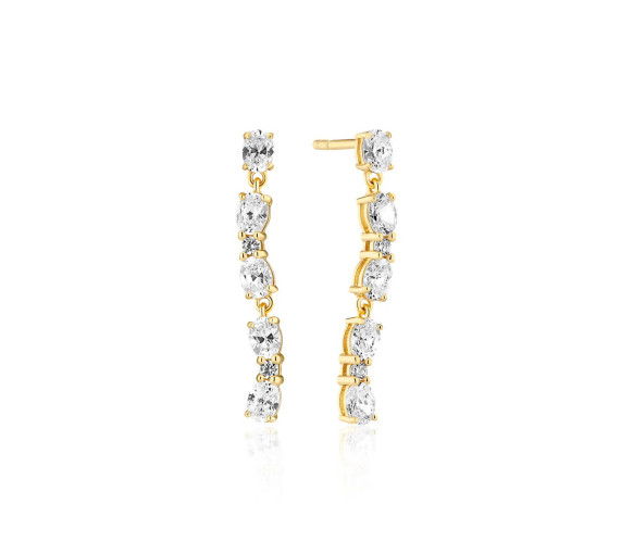 Helen Kirchhofer - Sif Jakobs Ellera Ovale Sette Ohrringe - SJ-E2417-CZ-YG