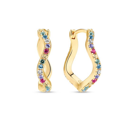 Helen Kirchhofer - Sif Jakobs Ellera Waves Grande Ohrringe - SJ-E3869-XCZ-YG