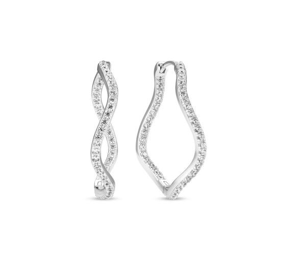 Helen Kirchhofer - Sif Jakobs Ellera Waves X-Grande Ohrringe - SJ-E3879-CZ