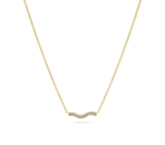 Helen Kirchhofer - Sif Jakobs Ellera Waves Halskette - SJ-N3859-CZ-YG