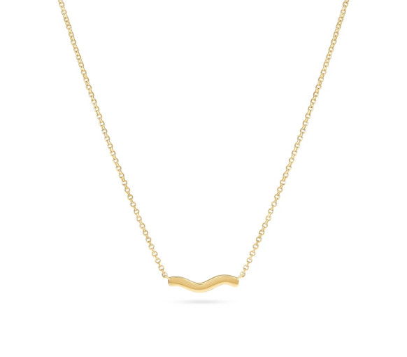 Helen Kirchhofer - Sif Jakobs Ellera Waves Pianura Halskette - SJ-N3859-YG