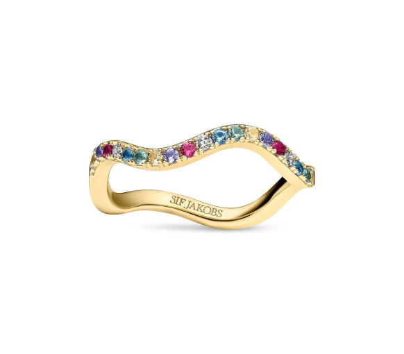 Helen Kirchhofer - Sif Jakobs Ellera Waves Ring - SJ-R3869-XCZ-YG