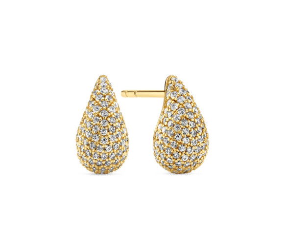 Helen Kirchhofer - Sif Jakobs Goccia Calare Piccolo Ohrringe - SJ-E2752-CZ-YG