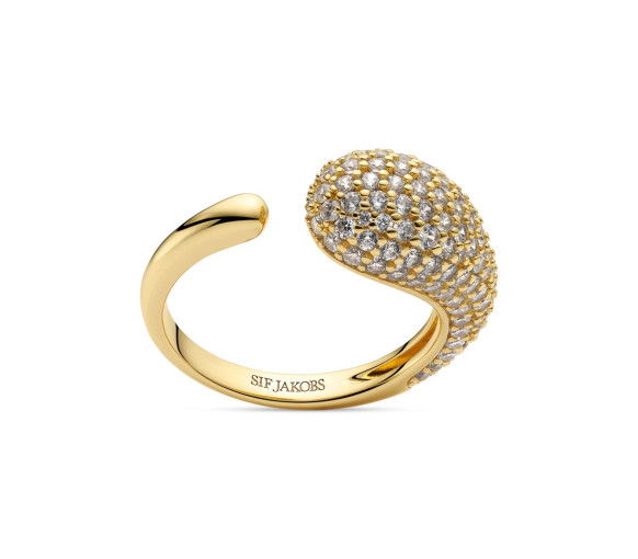 Helen Kirchhofer - Sif Jakobs Goccia Piccolo Ring - SJ-R2753-CZ-YG