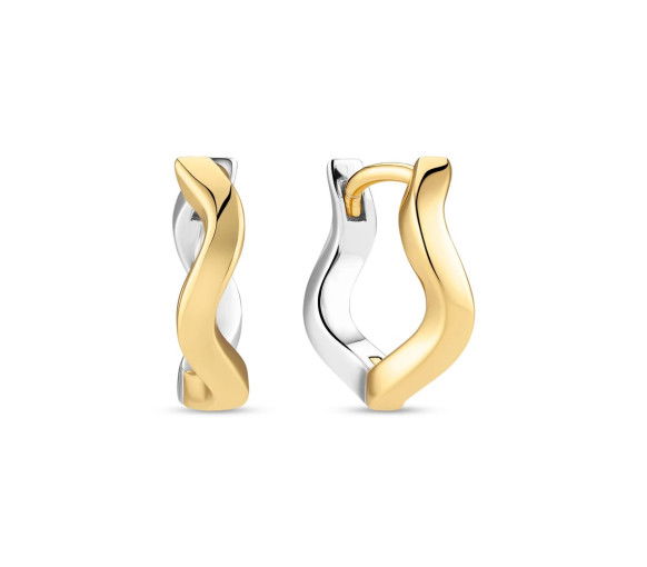 Helen Kirchhofer - Sif Jakobs Ellera Waves Pianura Medio Ohrringe - SJ-E3859-2YG