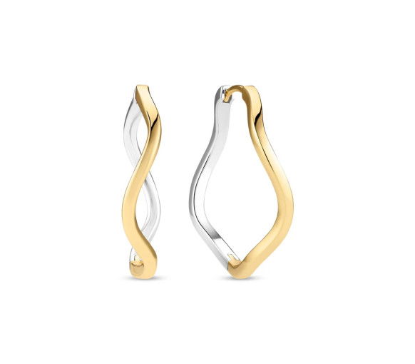 Helen Kirchhofer - Sif Jakobs Ellera Waves Pianura X-Grande Ohrringe - SJ-E3879-2YG