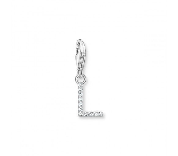 Helen Kirchhofer - Thomas Sabo Charm-Anhänger Buchstabe L mit Weissen Steinen Silber - 1940-051-14