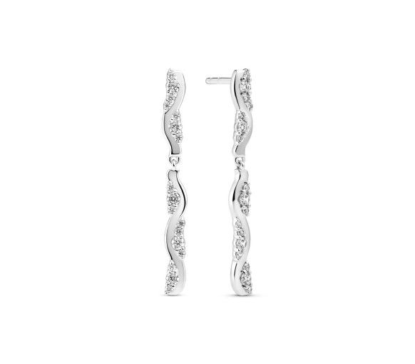 Helen Kirchhofer - Sif Jakobs Ellera Waves Altro Due Lungo Ohrstecker - SJ-E2764-CZ