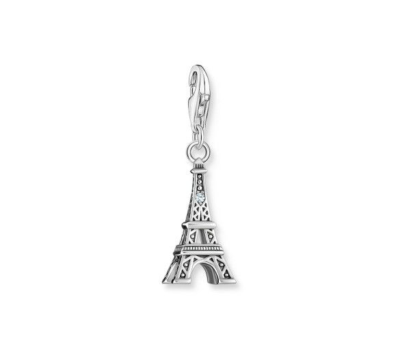 Helen Kirchhofer - Thomas Sabo Charm-Anhänger Eiffelturm mit weissem Zirkonia Silber - 2074-643-21