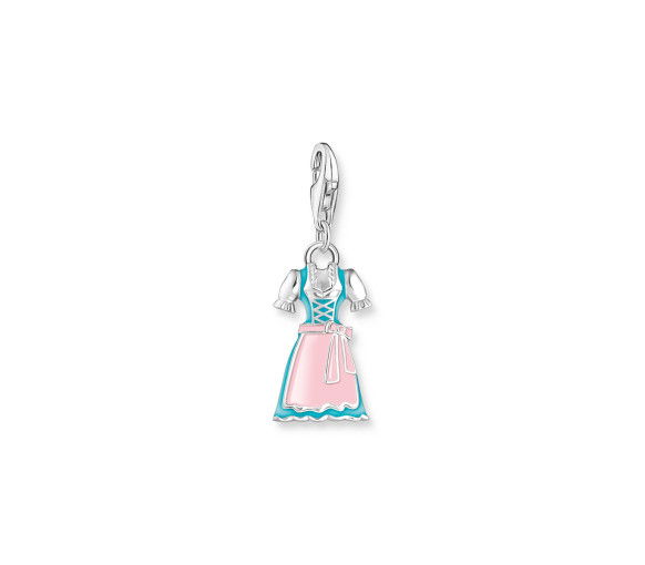 Thomas Sabo Charm-Anhänger buntes Dirndl Silber - 2112-007-7