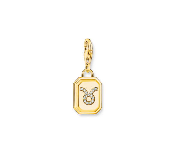 Helen Kirchhofer - Thomas Sabo Charm-Anhänger Sternzeichen Stier mit Steinen vergoldet - 2163-414-39