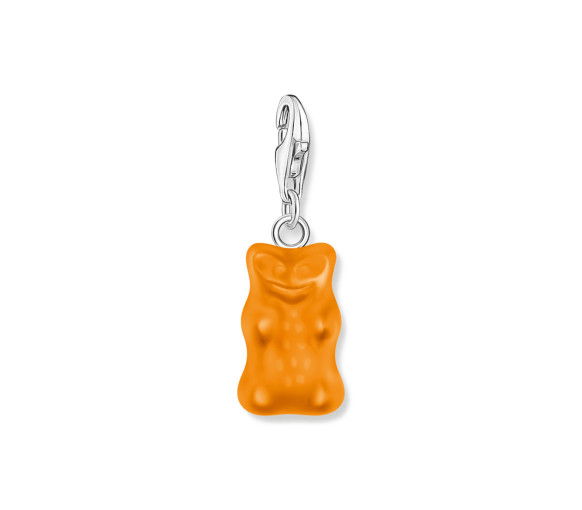 Helen Kirchhofer - Thomas Sabo Charm-Goldbären-Anhänger in Orange Silber - 2185-017-8