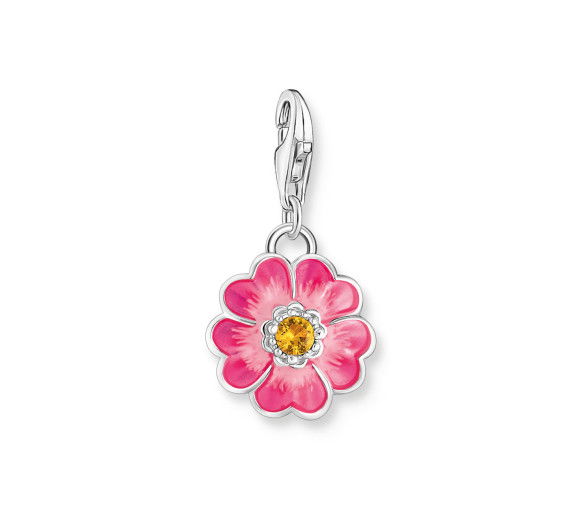 Helen Kirchhofer - Thomas Sabo Pendentif Charm Flower Pink argent - 2208-496-7