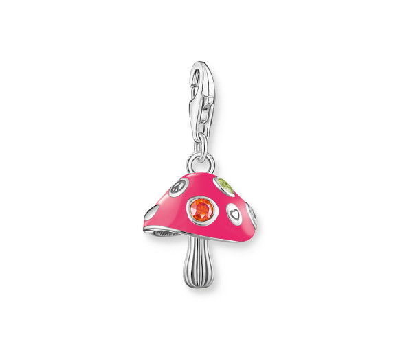 Helen Kirchhofer - Thomas Sabo Pendentif Charm champignon coloré en argent - 2211-845-7