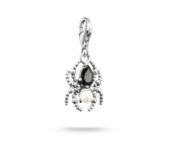 Helen Kirchhofer - Thomas Sabo Charm-Anhänger True Romance Spinne Perle Original Silber - 2230-167-7