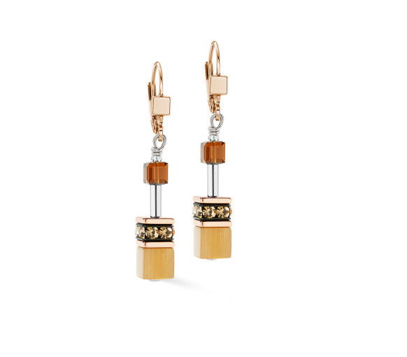 Helen Kirchhofer - Coeur de Lion GeoCube Iconic Mocha Mousse Ohrhänger - 2838/20-1100