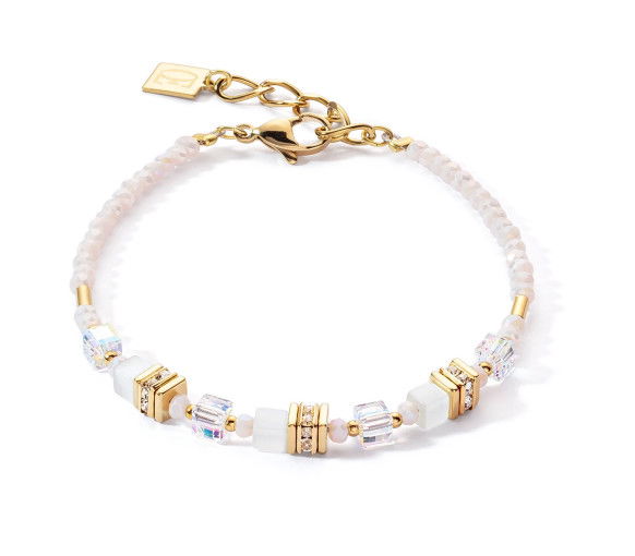 Coeur de Lion Mini Cubes Armband - 4565/30-1416