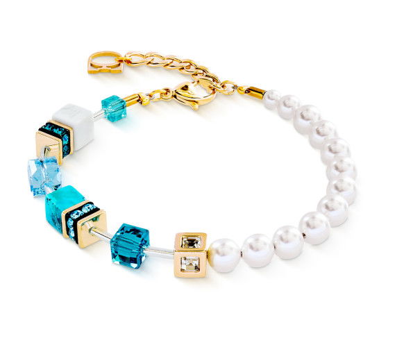 Helen Kirchhofer - Coeur de Lion GeoCube Precious Fusion Pearls Armband - 5086/30-0616