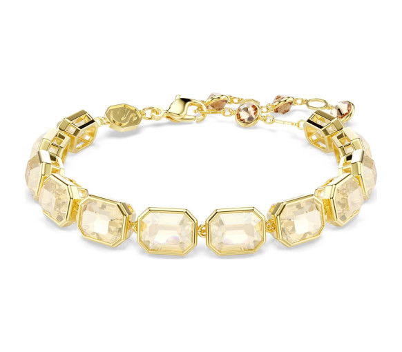 Helen Kirchhofer - Swarovski Millenia Tennis Bracelet Octagon cut Caramel Gold tone plated - 5720912