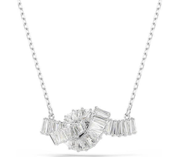 Helen Kirchhofer - Swarovski Collana Matrix Taglio baguette Nodo Bianco Placcato rodio - 5728553