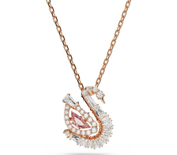 Helen Kirchhofer - Swarovski Collier Swan Tailles variées Cygne Rose - 5732414