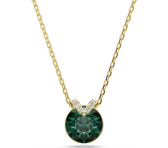 Swarovski Bella V Halskette Rundschliff Grün Goldlegierungsschicht - 5735387