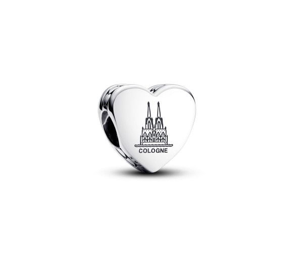 Helen Kirchhofer - Pandora Engravable Cologne heart Charm - 792015C00_E080