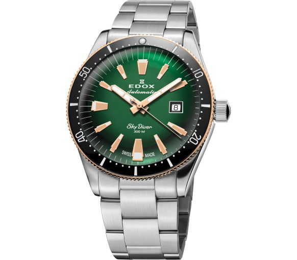 Edox Skydiver Date Automatic - 80126 357RNM VIR