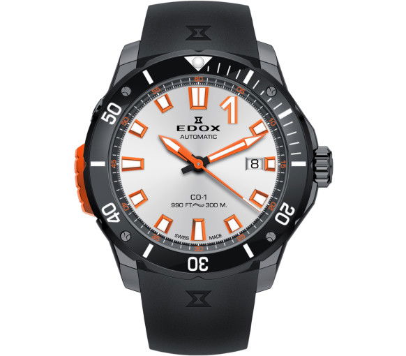 Edox CO-1 Date Automatic Bezel Lock - 80137 37GNO AO