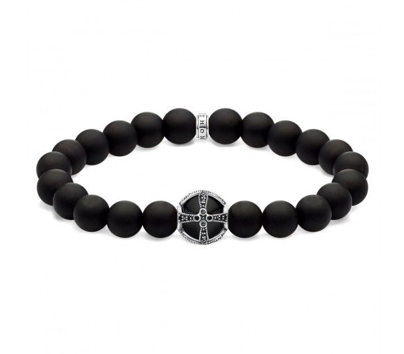 Helen Kirchhofer - Thomas Sabo Armband Kreuz Schwarz - A1928-812-11