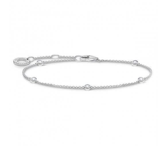 Helen Kirchhofer - Thomas Sabo Armband Weisse Steine Silber - A1999-051-14-L19v