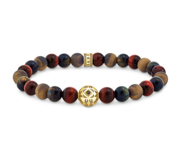Helen Kirchhofer - Thomas Sabo Beads Armband aus Tigerauge vergoldet - A2145-324-2