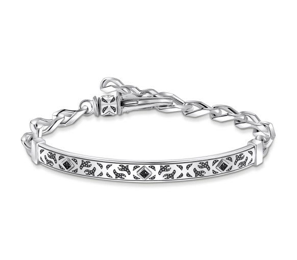 Helen Kirchhofer - Thomas Sabo Armband mit Fellmuster Silber geschwärzt - A2146-643-21