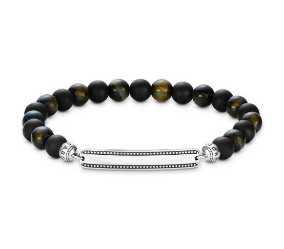 Helen Kirchhofer - Thomas Sabo Gravur Armband Obsidian und Tigerauge - A2180-806-11