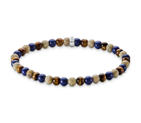 Helen Kirchhofer - Thomas Sabo Bracelets beads dans les tons bruns et bleus - A2183-531-7