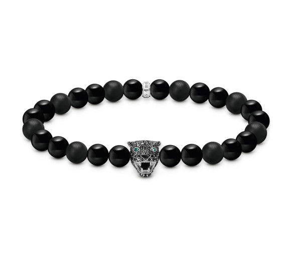Helen Kirchhofer - Thomas Sabo Bead Armband Black Cat Silber - A2192-705-11