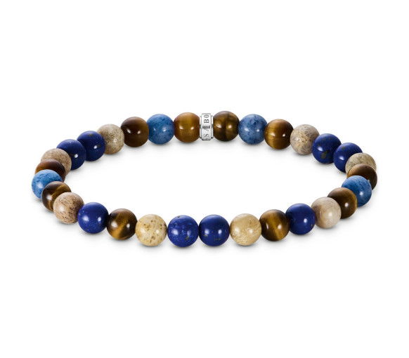 Helen Kirchhofer - Thomas Sabo Bead Armband in Braun und Blautönen - A2193-926-7