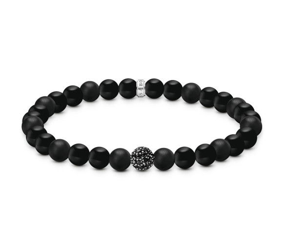 Helen Kirchhofer - Thomas Sabo Bead Armband Obsidian schwarz - A2194-705-11