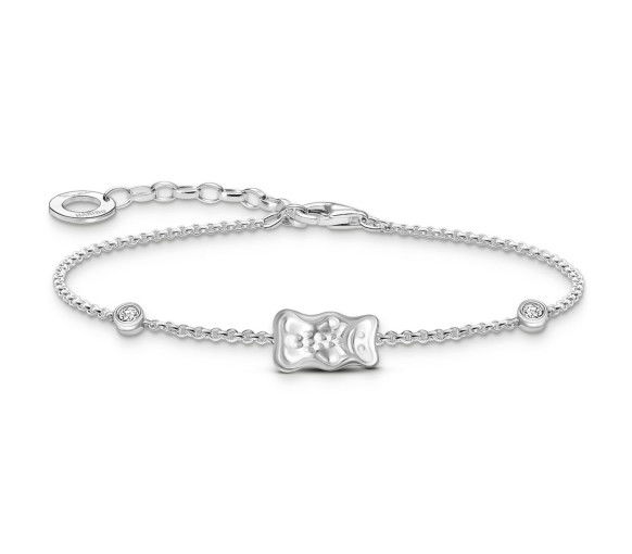 Helen Kirchhofer - Thomas Sabo Bracelets avec Ours d'Or HARIBO et pierres argentées - A2203-051-21-L19V