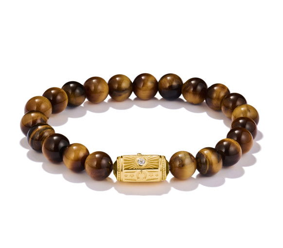 Helen Kirchhofer - Thomas Sabo Armband Beads Tigerauge 18k Vergoldung - A2212-324-2