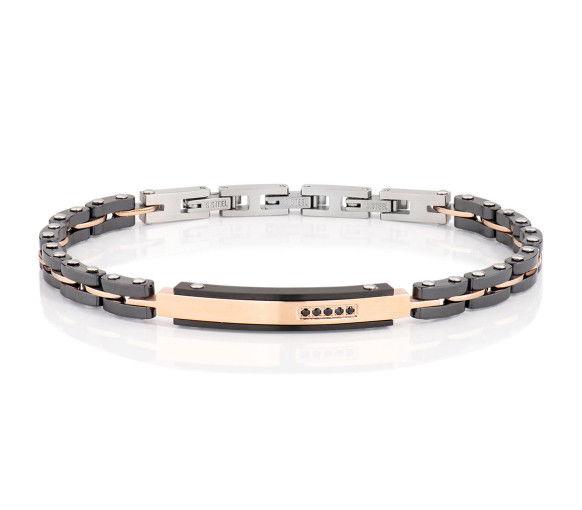 Helen Kirchhofer - Amen Steel Ceramic & Diamond Armband - ACBR1428