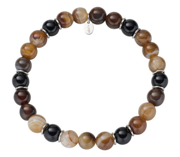 Helen Kirchhofer - Amen Agate Steel Armband - ACBRU8EL16