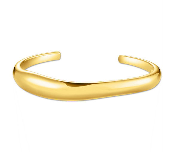 Helen Kirchhofer - Thomas Sabo Armreif mit geschwungener Form vergoldet - AR116-413-39
