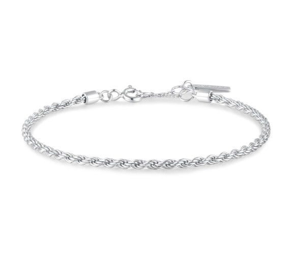 Ania Haie Silver Rope Twist Armband - B058-04H