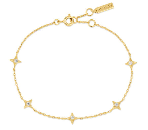 Ania Haie Gold Stars Station Armband - B061-02G