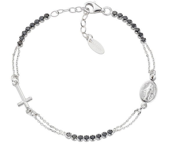 Helen Kirchhofer - Amen Rosary Style Tennis Cross Armband - BRCRMIBNZ3