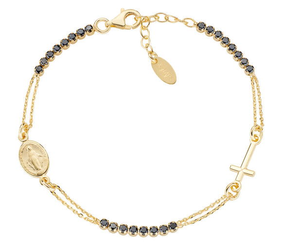 Helen Kirchhofer - Amen Rosary Style Tennis Cross Armband - BRCRMIGNZ3