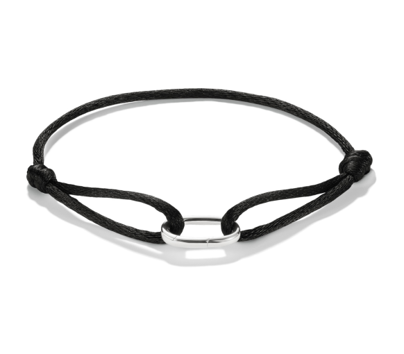 Helen Kirchhofer - Thomas Sabo Textilarmband schwarz Connect Silber - C1210-001-11-L24V
